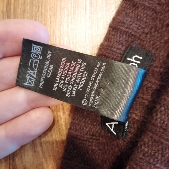 Autograph oversized Lambswool & Angora poncho - Picture 5 of 6